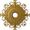 Ekena Millwork Orleans Ceiling Medallion (Canopies up to 8 1/4"), 38 3/8"OD x 6 5/8"ID x 2 7/8"P, Pharaohs Gold CM38OLPGS - alternate 1